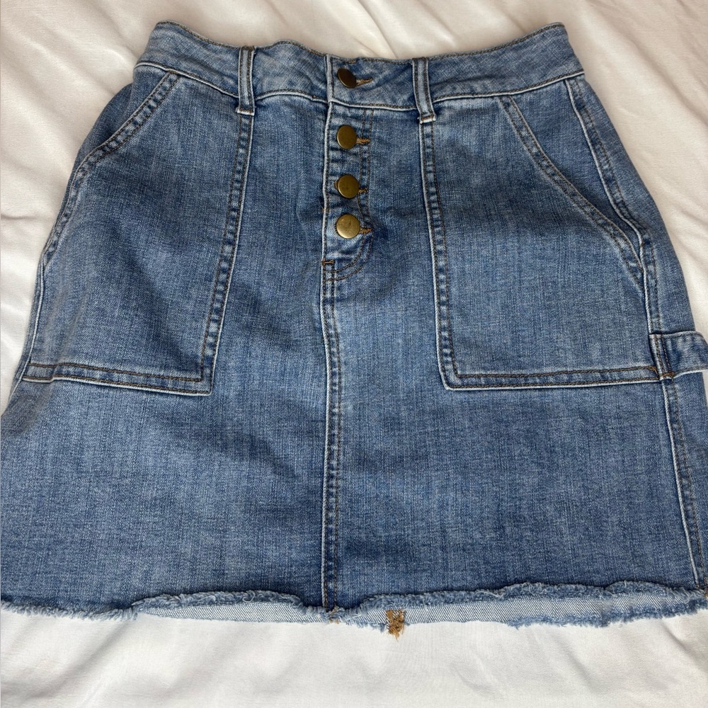 Gianni Bini Classic Blue Denim Skirt size small